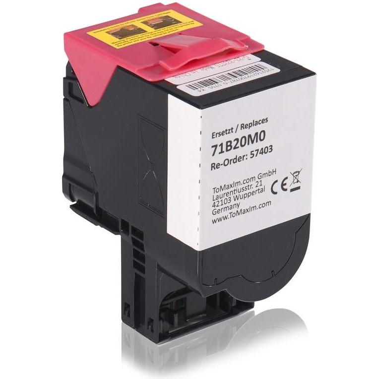 Inkadoo, Toner, Toner kompatibel zu Lexmark 71B20M0 Toner, magenta Magenta (M)