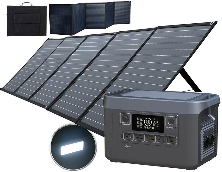 Produktbild Revolt Powerstation & Solar-Generator mit 200-W-Solarpanel, 1.920 Wh, 2.400 W (28 kg)