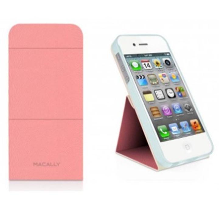 Actual product image Macally Flip Folio for iPhone 5/5S/SE Pink (Apple iPhone 5s, Apple iPhone 5)