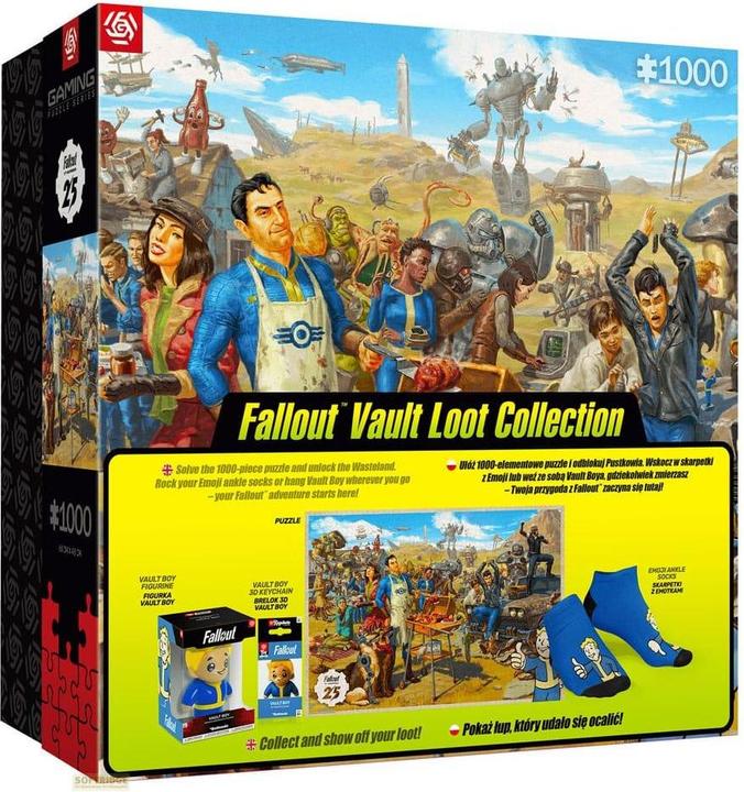 Actual product image Good Loot Fallout Geschenkset Fallout Vault Loot Collection (Puzzle, Socken, Figur & Schlüsselanhänger) (1000 pieces)