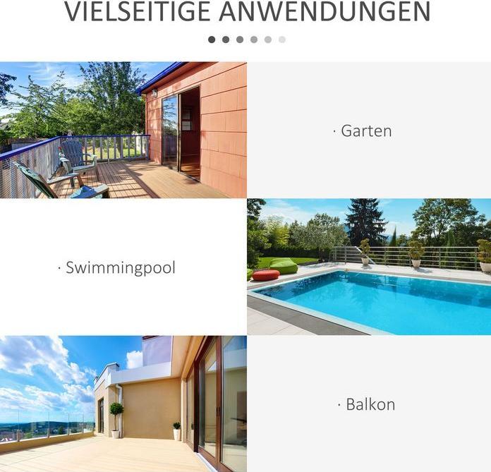 Image du produit Outsunny Set de balcon (60 x 60 x 72 cm)