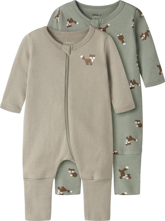 Name it Nbmnightsuit 2p Zip Ff Fox Noos
