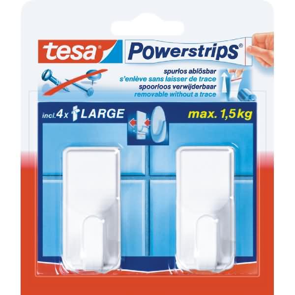 Produktbild tesa Powerstrips Haken Large CLASSIC