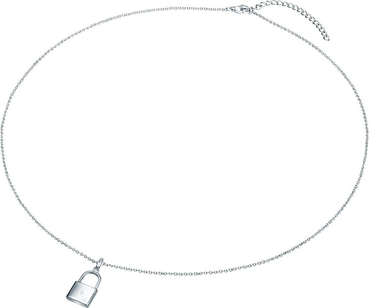 Produktbild Lulu & Jane Schloss Sterling Silber Diamant silber 42,0 cm Basiskette + 5,0 cm Verlängerung - 33476 (Sterling Silber, 42 - 47 cm)