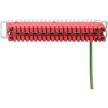 Rutenbeck Asta di messa a terra - rosso, RAL 3020, Accessori di rete