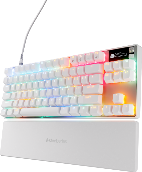 Actual product image SteelSeries Apex Pro TKL Gen 3 White DE (DE, Cable)