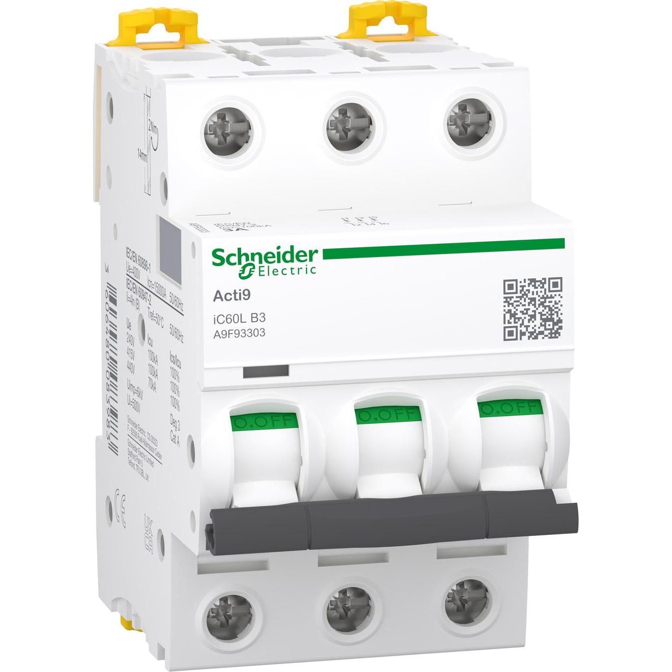 Thumbnail - 4x Schneider Electric, Schutzschalter, LSSchalter iC60L 3p