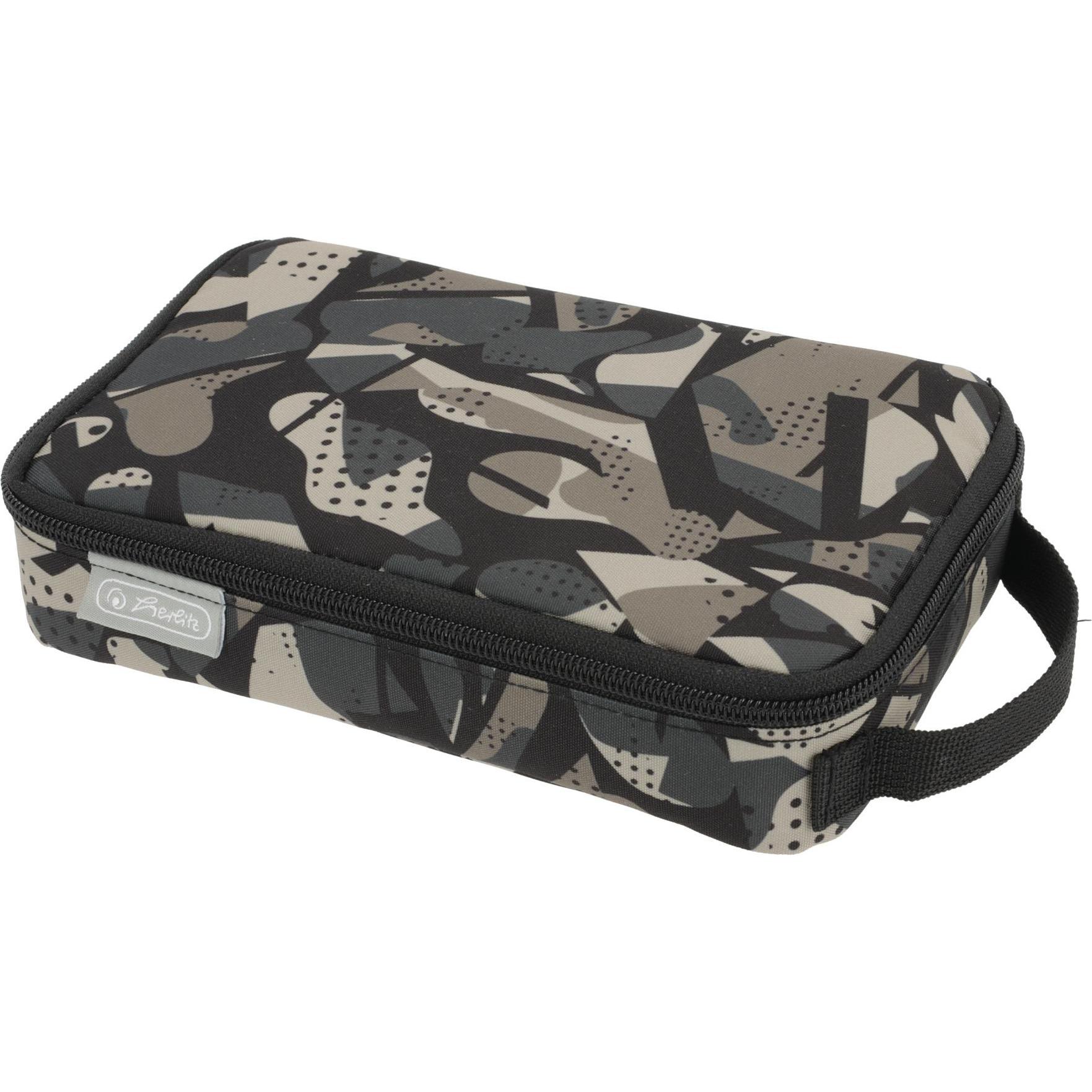 Herlitz, Etui, Faulenzer 2 Go CamoGrey
