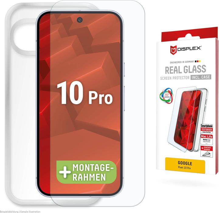 Produktbild Displex Real Glass + Case (1 Stk., Google Pixel 10 Pro)