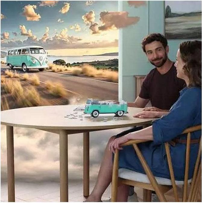 Actual product image Ravensburger 3D Puzzle 162 Teile - Iconics: Volkswagen T1 (162 pieces)