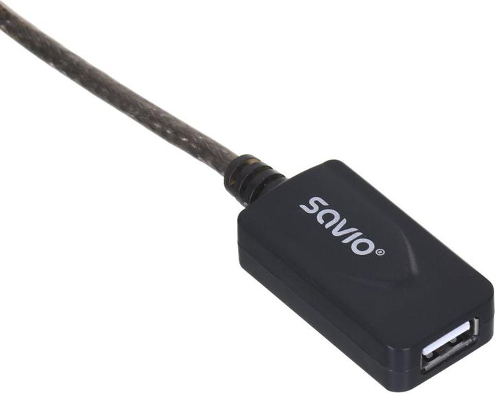 Produktbild Savio USB cable USB-A - USB-A 10 m black ( CL-130) (10 m, USB 2.0)