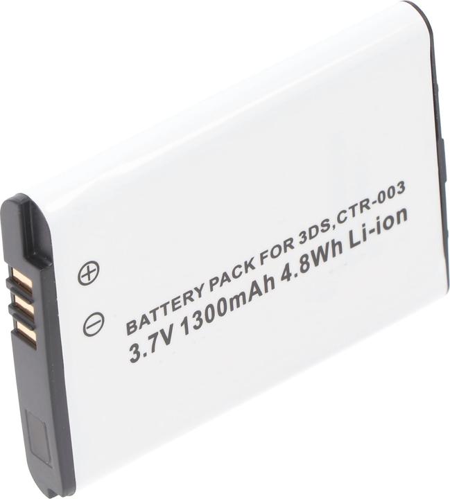 Actual product image XCell Li-Ion Akku passend für Nintendo C/CTR-A-AB Akkutyp CTR-003, 3,7 Volt, 1300mAh (2DS, 3DS)