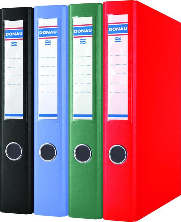 Produktbild Donau 4-Ring-Ordner, A4 30 mm schwarz (3934001PL-01) (A4, 45 mm)