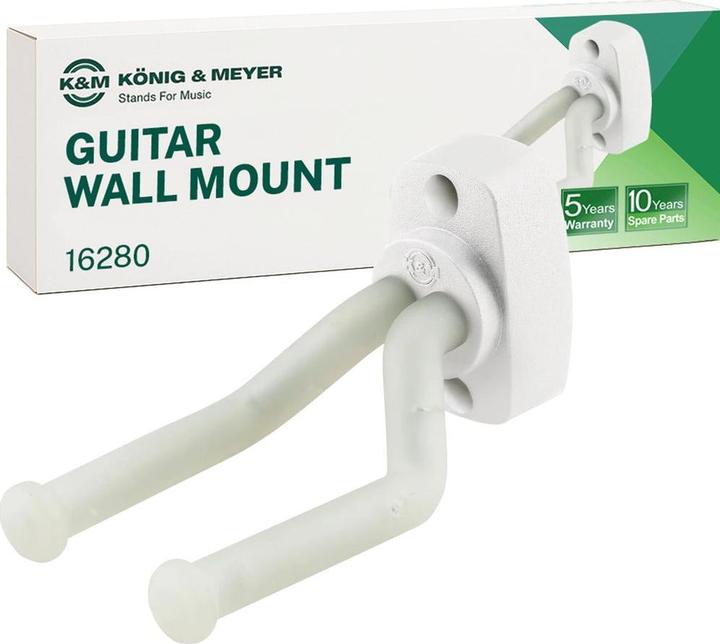 Immagine prodotto K&M 16280 Supporto da parete per chitarra (Chitarra, Chitarra elettrica, Spigola)