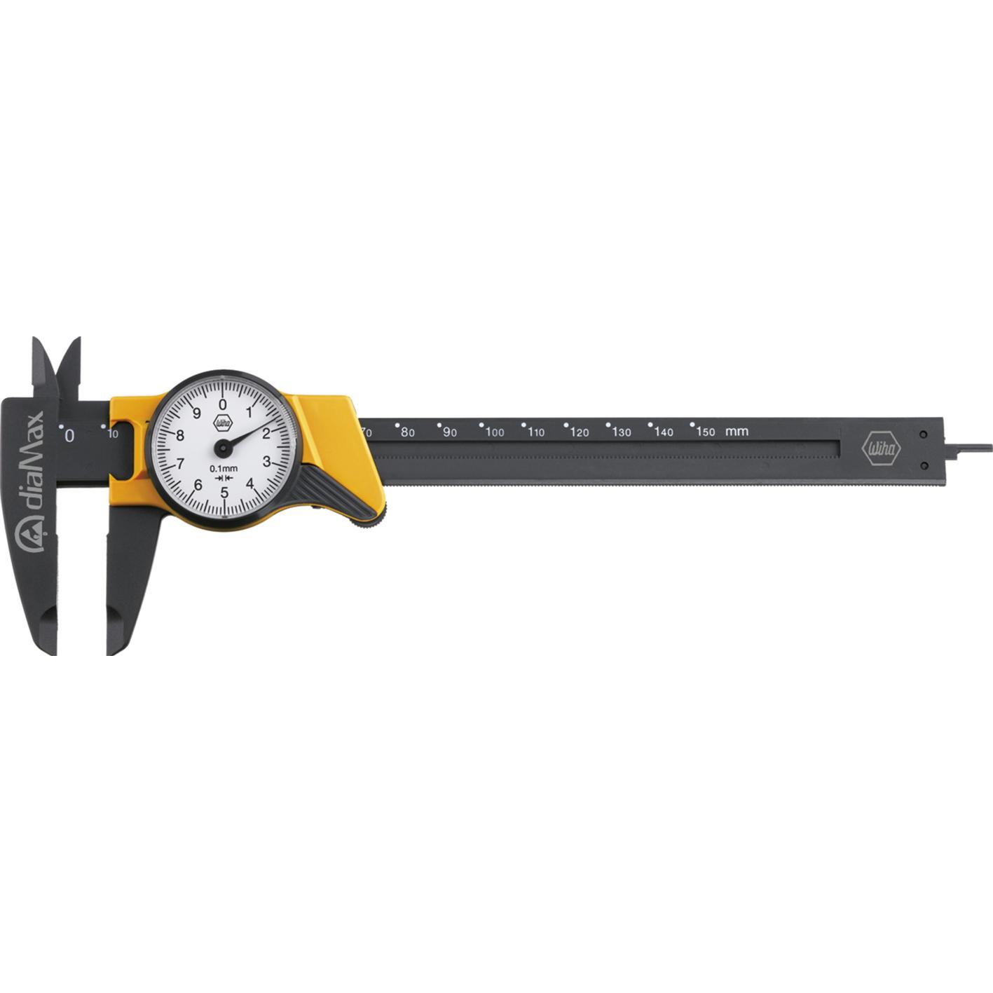 Wiha, Messlehre, Uhrenmessschieber 150 mm DIALM (4 cm)