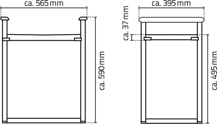Image du produit Ridder Tabouret de salle de bain (150 kg)