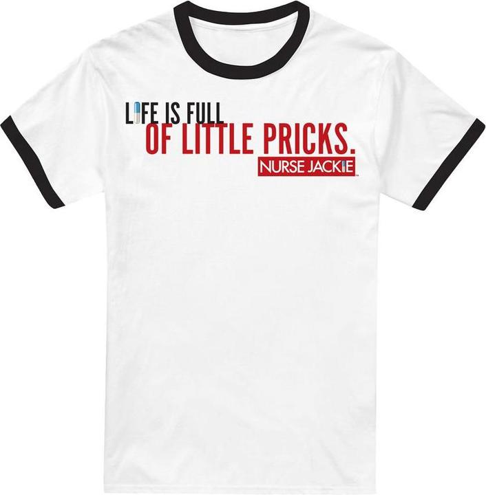 Actual product image Nurse Jackie Unisex Adult Life Is Full T-Shirt (S)