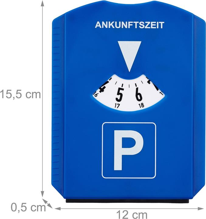 Actual product image Relaxdays Pack of 10 Parking Discs with Ice Scraper