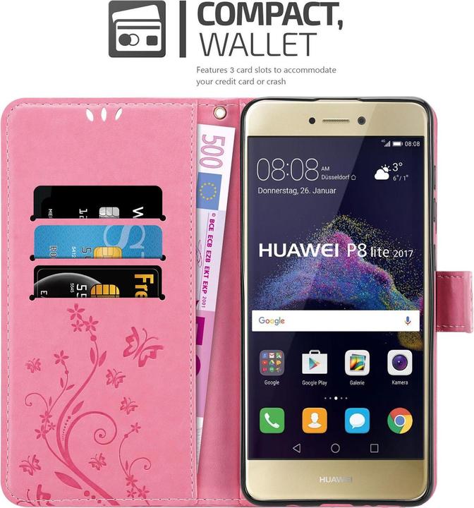 Immagine prodotto Cadorabo Copertina del libro di fiori (Huawei P8 Lite (2017))