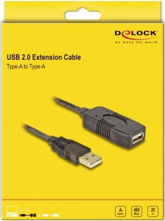 Produktbild Delock USB 2.0 (20 m, USB 2.0)
