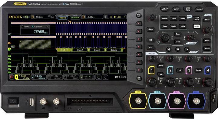 Rigol MSO5354 Oscilloscope numérique 350MHz 8 GSa/s 100 Mpts 8 Bit 1p. (CAT I)