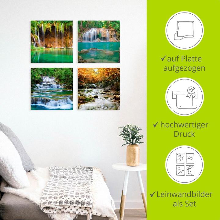 Immagine prodotto Artland Bellissima cascata nella foresta J5FV (30 x 30 cm)