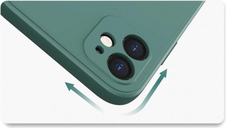 Actual product image Screenguard Apple iPhone 12 Liquid Silicone Case Cover (Apple iPhone 12)