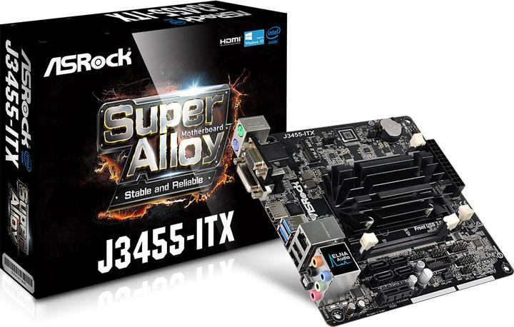 Produktbild AsRock J3455-ITX (Onboard, Intel SoC, Mini-ITX)