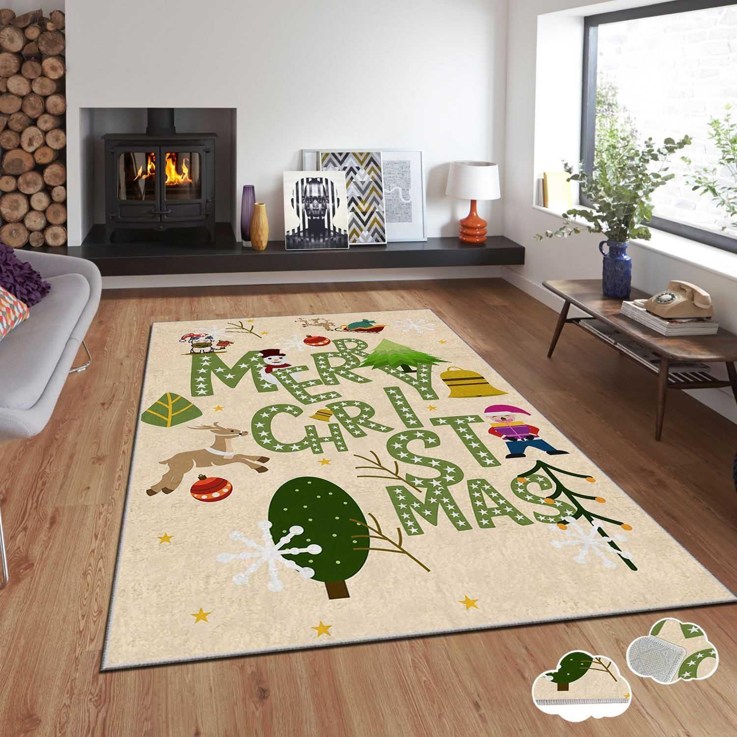 Thumbnail - Hanah Home Christmas, Teppich, Holiday (100 x 140 cm)