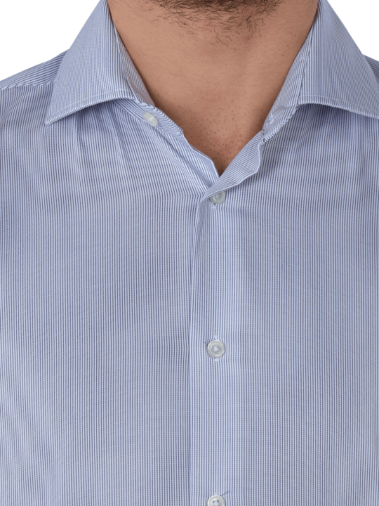Produktbild The Basics Hemd Modern Fit Hai bügelleicht white mid (L)