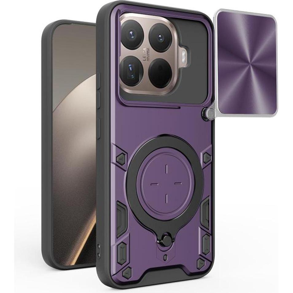 Techsuit - CamGuard Pro - Xiaomi 15T Pro - Purple (Xiaomi 15T Pro), Cover smartphone, Viola