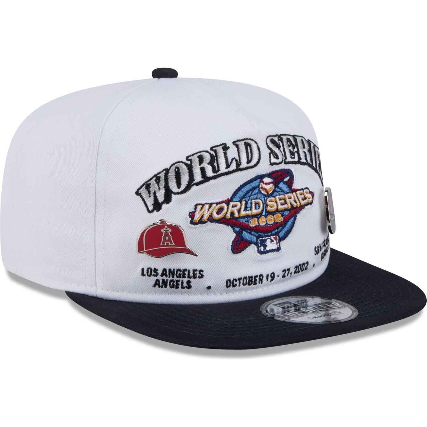 Thumbnail - New Era, Herren, Cap, Golfer Cap - World Series 2002 Pin Angels Giants, Weiss, (One Size)