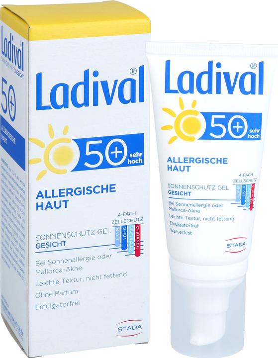 Produktbild Ladival Allergische Haut LSF 50+ Sonnenschutz-Gel, 50 ml Gel (Sonnencreme, SPF 50, 50 ml)