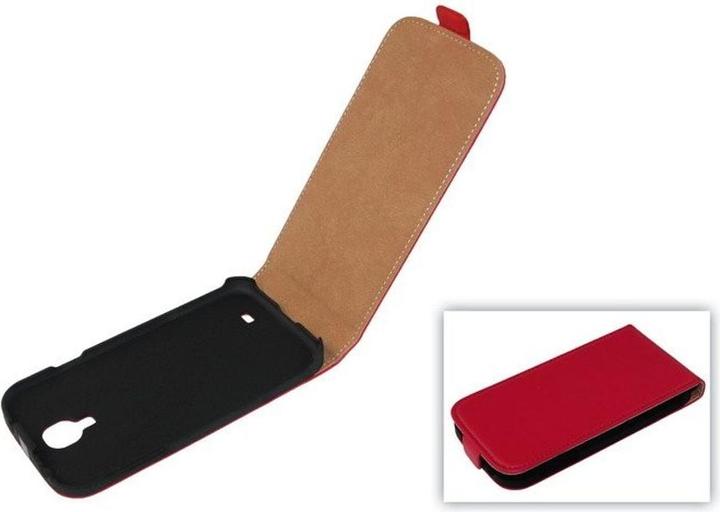 Produktbild König Design Tasche (Flip) Samsung I9500 Galaxy S4 red (Samsung Galaxy S4)