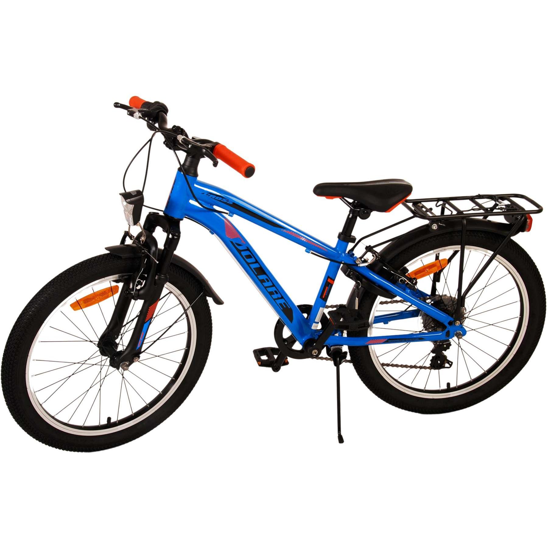 Volare Cross Kinderfiets - Jongens - 20 inch - Blauw - 6 versnellingen (20") (22141)