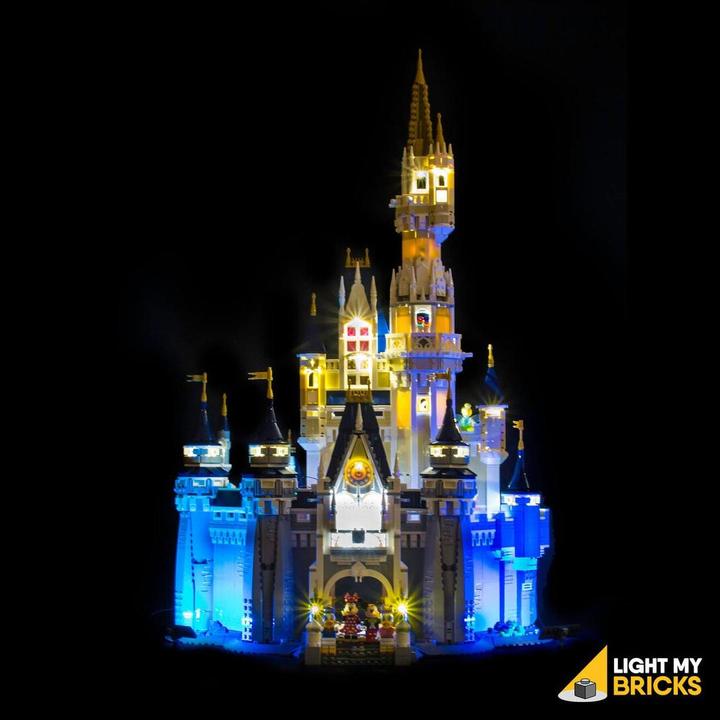 Actual product image Light my bricks LED Light Set for LEGO The Disney Castle