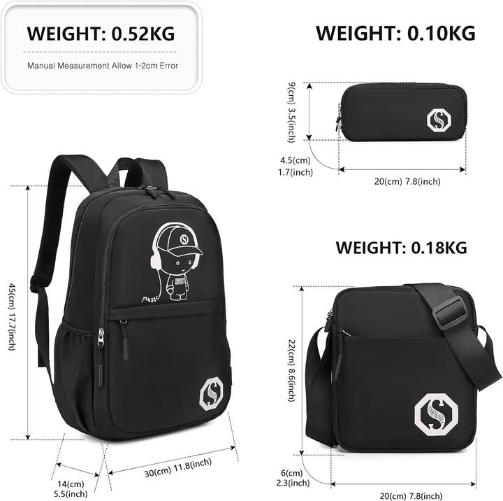 Immagine prodotto Kono Set di borse da 3 pezzi (18.90 l)