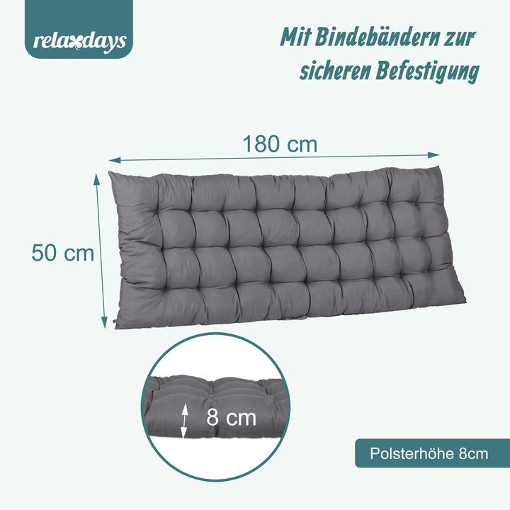 Image du produit Relaxdays coussin de banc