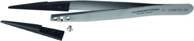 Lindstrom Lindström TL 249CFR-SA ESD tweezers 249CF flat-round 130 mm