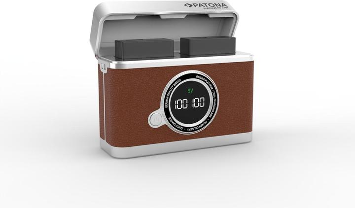 Produktbild Patona Retro Dual Charging Case LP-E17 (Kamera Akku Ladegerät)