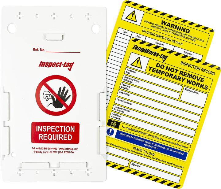 Image du produit Brady ENT-GB-ETI-TW, kit d'étiquettes Tempworks, 10 supports d'étiquettes Tempworks, 10 étiquettes à