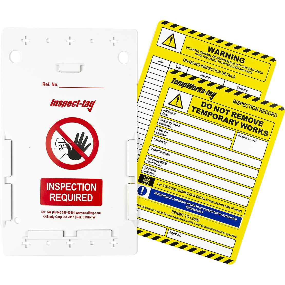 Brady ENT-GB-ETI-TW, Tempworks-Tag-Kit, 10 Tempworks-tag Halter, 10 Tempworks-tag Einsteckschilder (ENT-GB-ETI-TW)