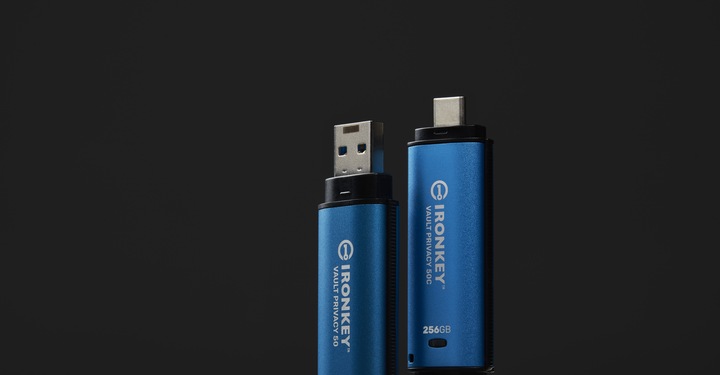 Actual product image Kingston IronKey Vault Privacy 50 (256 GB, USB-A, USB 3.2)