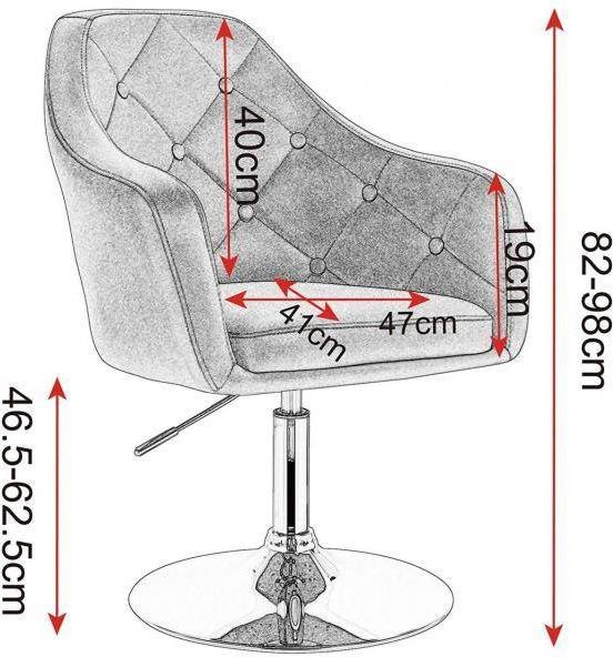 Immagine prodotto Woltu Regolazione dell'altezza della sedia da bar