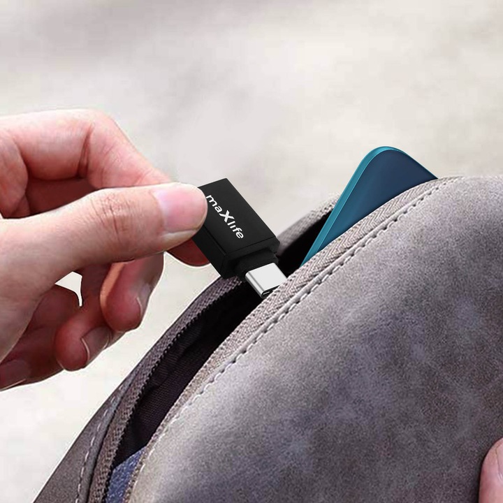 Actual product image Maxlife USB-A / USB-C adapter (USB, USB Type C)