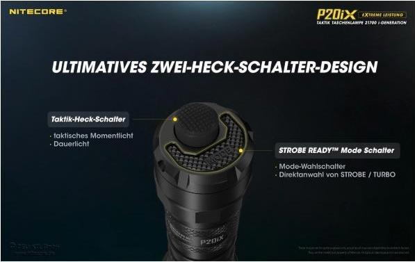 Image du produit Nitecore P20iX - 4000 lumens (14 cm, 4000 lm)