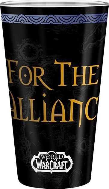 Actual product image ABYstyle WORLD OF WARCRAFT - Large Glass - 400ml - Alliance - box x2