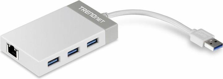 Trendnet TU3-ETGH3 USB 3.0 zu Gigabit Adapter + USB Hub (USB-A, 4 Ports)