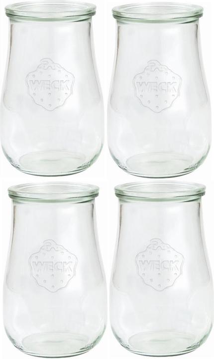 Weck Einmachglas 1500 ml, 4 Stück (4 Stk., 1.50 l)