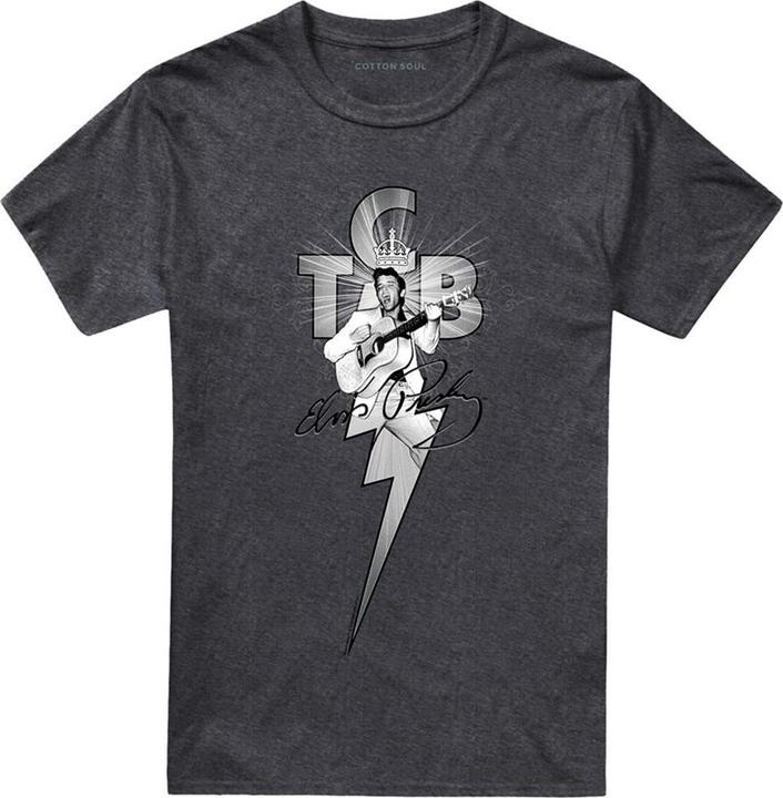 Produktbild Elvis TCB TShirt meliert (L)
